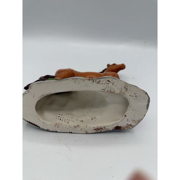 Vintage Brown Horse Figurine 7” Long x 6.5” Tall Ceramic Statue Ranch Decor - Picture 5 of 8